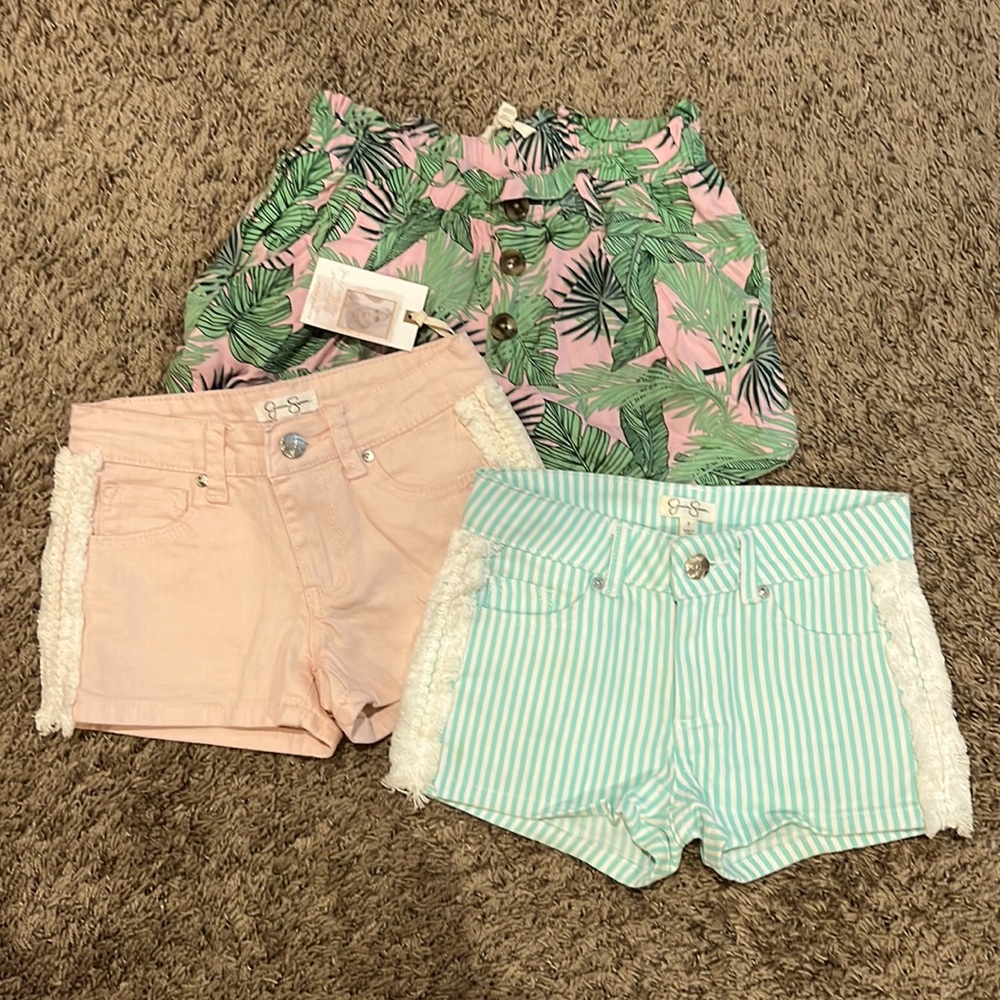 3 pairs of Girls size 7 Jessica Simpson shorts